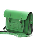 Handmade Leather Satchel - Green