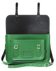 Handmade Leather Satchel - Green