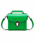 Handmade Leather Sugarcube Handbag - Green