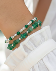 Green Agate Gemstone Jewellery Set