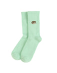 Save the Hedgehog Ribbed Bamboo Socks in Green