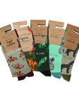 Green Lover Bamboo Sock Set with 5 Pairs