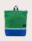 Green+Blue Waterproof Adventure Backpack, Handcrafted