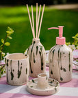 Ceramic Soap Holder & 1 Litre Refill Set