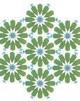 Luz green and turquoise porcelain tile, premium hex arabesque pattern, slip-resistant indoor outdoor luxury tile by Maria Starling Design at brixbailey.com