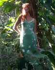 Andromeda Silk Dress in Jungle Altar