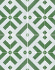 Luxury green geometric porcelain tile, premium anti-slip outdoor stripe tile, stylish durable 20x20cm tile for floors and walls by Maria Starling Design at brixbailey.com
