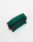 Handmade Green Leather Envelope Bag