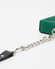 Handmade Green Leather Envelope Bag