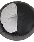 THE BALMORAL | LUXURY HERRINGBONE CALMING DONUT DOG BED