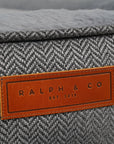 THE BALMORAL | LUXURY HERRINGBONE CALMING DONUT DOG BED