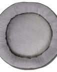 THE BALMORAL | LUXURY HERRINGBONE CALMING DONUT DOG BED