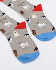 Grey Dog Bamboo Sock Pair