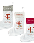 Personalised Christmas Stocking - Santa Brings Gifts Design
