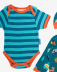 Luxury Autumn Campervan Baby Gift Set with Organic Cotton Hat, Bodysuit, and Bag by Toby Tiger at brixbailey.com