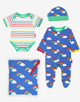 Premium Organic Cotton Baby Gift Set with Rainbow Hat, Onesie, and Romper - Soft GOTS-Certified Eco-Friendly Outfit by Toby Tiger at brixbailey.com
