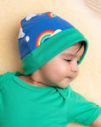 Premium Organic Cotton Baby Gift Set with Rainbow Print Hat, Onesie, and Romper - Soft GOTS Certified Eco-Friendly Outfit by Toby Tiger at brixbailey.com
