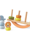 Wooden Animal Balance Game for Skill and Imagination