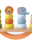 Wooden Animal Balance Game for Skill and Imagination