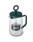 Green Glass Gyro Teapot 1.25 Liter
