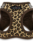Tiny Trails Step In Luxury Leopard Fur Lined Puppy and Small Dog Harness