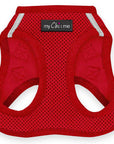 Tiny Trails Step In Air Mesh Puppy and Small Dog Harness Red