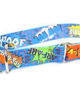 Blue Graffiti Half Choke Collar for Large Dogs