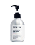 Premium citrus hand lotion with orange peel, grapefruit, lemon, green tea, and vitamin E for moisturizing, soothing, and antiseptic care by Dot & Lola at brixbailey.com