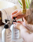 Premium citrus hand lotion with orange peel, grapefruit, lemon, green tea, and vitamin E for moisturizing, disinfectant, and antiseptic care by Dot & Lola at brixbailey.com