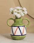 Hand-painted Whimsical Quirky Cute Dual-handle Vases-7