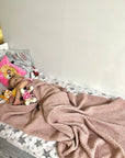 Handmade Bedspread & Blanket Teddy - Dusty Pink