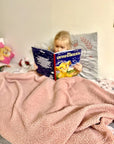 Handmade Bedspread & Blanket Teddy - Dusty Pink