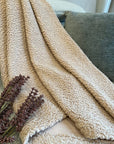 Handmade Bedspread & Blanket Teddy - Sand