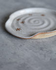 Pepper White Rustic Snowflake Spoon Rest
