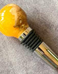 Luxury Handmade Burr Wood & Resin Wine Stopper | Unique Wine Gift