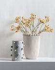Handmade Morandi-color Pomponette Vase, Dotted Cylinder Centrepiece-4