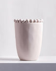Handmade Morandi-color Pomponette Vase, Dotted Cylinder Centrepiece-6