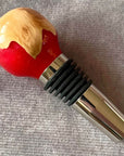 Luxury Handmade Burr Wood & Resin Wine Stopper | Unique Wine Gift