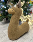 Handmade Alpaca Plush Pillow and Snuggle Companion