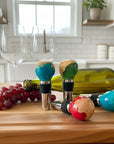 Luxury Handmade Burr Wood & Resin Wine Stopper | Unique Wine Gift