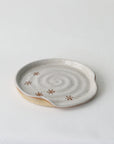 Pepper White Rustic Snowflake Spoon Rest