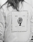 Premium loose fit white long sleeve shirt, handprinted organic cotton, luxury limited edition, best-selling stylish design by WWOOLLFF CO. at brixbailey.com
