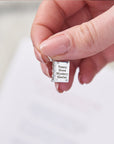 Hardback Book Personalised Silver Charm