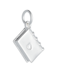 Hardback Book Personalised Silver Charm