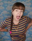Hazel Stripe Breastfeeding Top