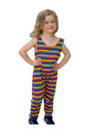 Hazel Stripe Super Soft Cotton Dungarees