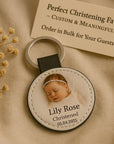 Heart Photo Keyring – Custom Wedding Favour Keepsake With Names & Date