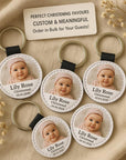 Heart Photo Keyring – Custom Wedding Favour Keepsake With Names & Date