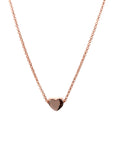 Heart Charm Choker in Rose Gold and Silver