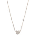 Silver Heart Choker Necklace – Elegant & Timeless Design by MyaMoon at www.brixbailey.com